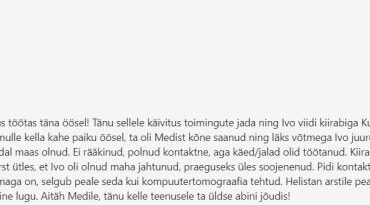 Medi häirenuputeenus päästis saarlase elu!