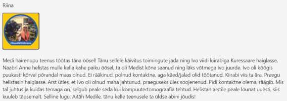 Medi häirenuputeenus päästis saarlase elu!